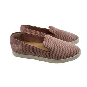 Birdies Slip On Sneakers‎ Womens 8.5 Pink Corduroy The Swift Carnation Preppy